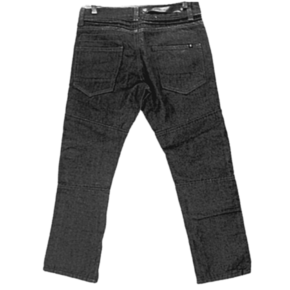 Rocawear Biker Jean Taper Mid Rise Mid Wash Black 8 Pocket Rib Leg Zip Ankle W30 - Picture 2 of 12